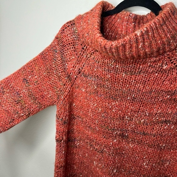 Anthropologie MOTH Marled Mockneck Pullover Raglan Alpaca Silk Wool - Picture 5 of 11